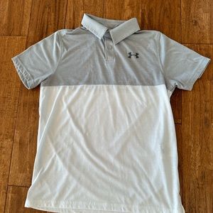 Like new boys Under Armour 3 button golf shirt